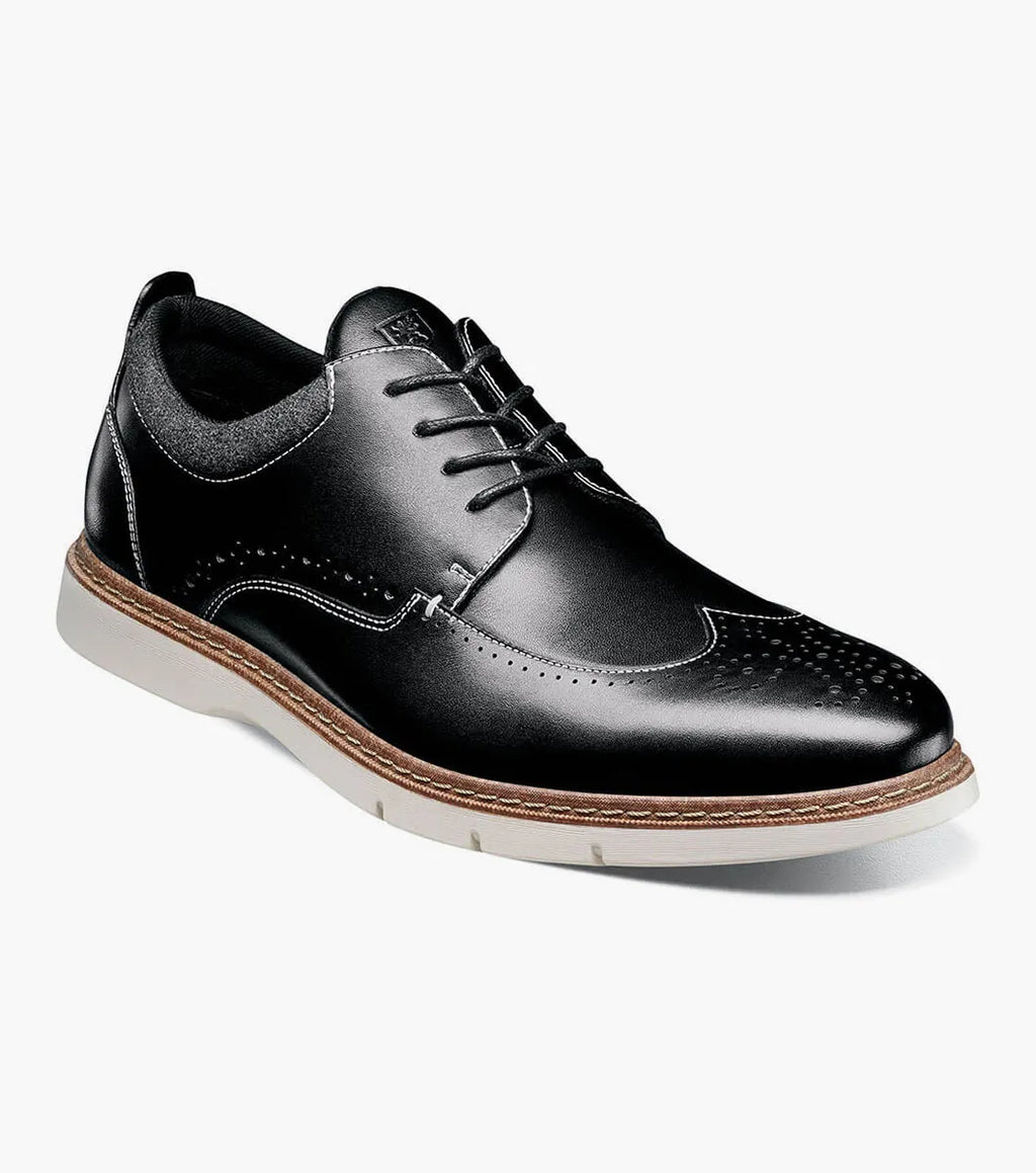 Stacy Adams Synergy Wingtip Oxford Walking Sneaker Black 25418-001