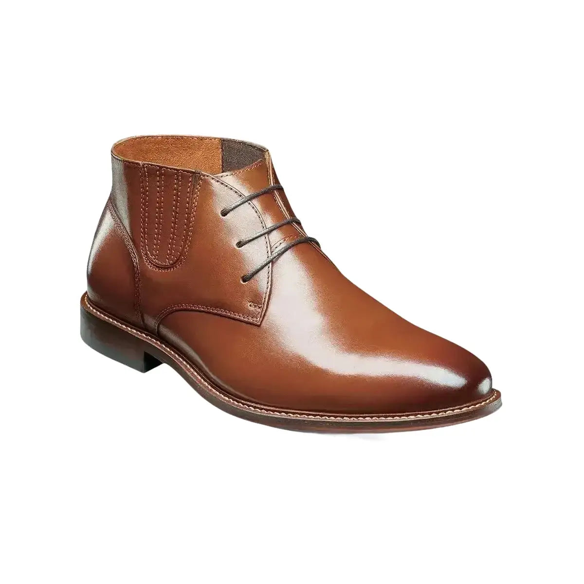 25551 Stacy Adams Leather Chukka Boot Maxwell Lace Up Plain Toe - J.Valintin Men's Wear Legend - 97994