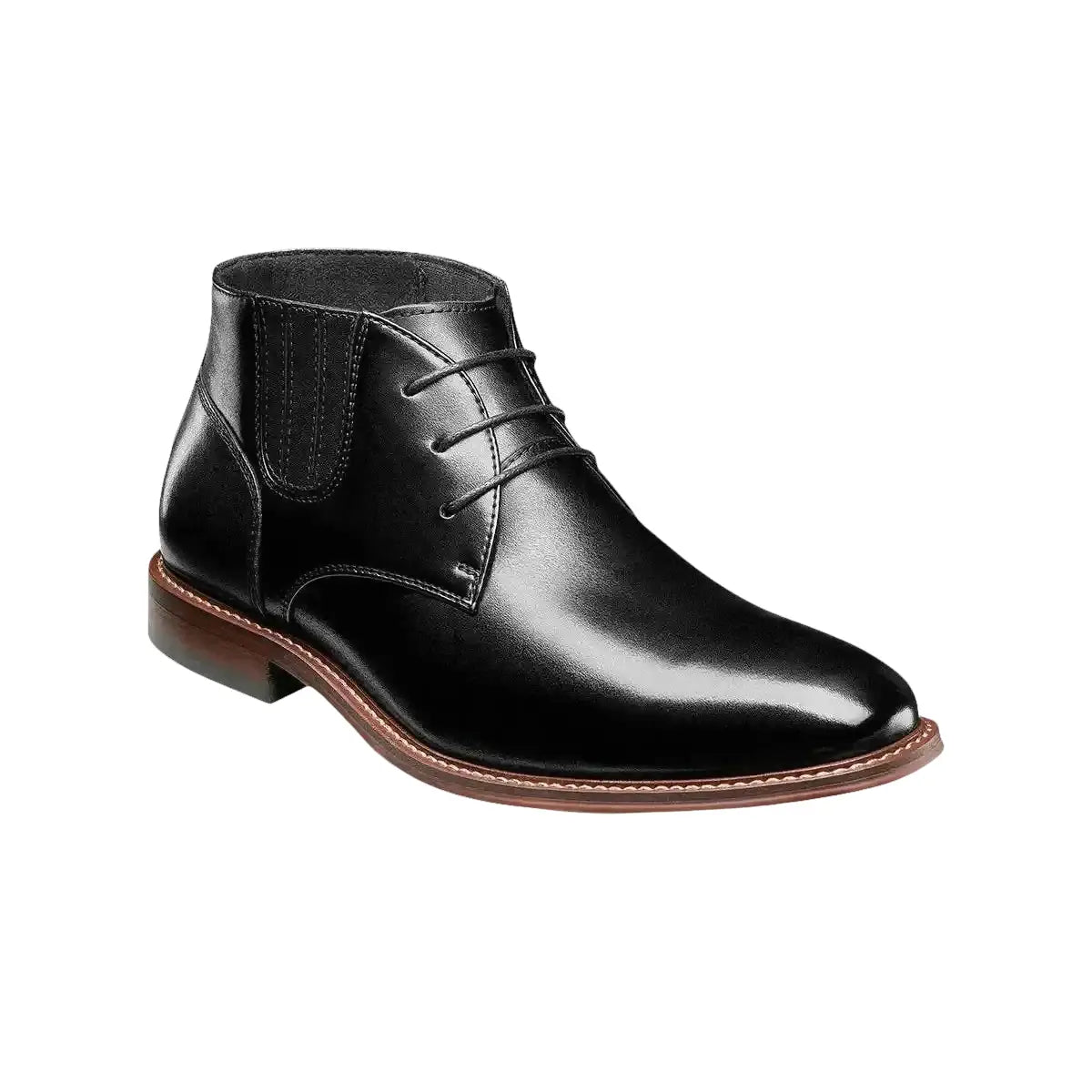 25551 Stacy Adams Leather Chukka Boot Maxwell Lace Up Plain Toe - J.Valintin Men's Wear Legend - 97985