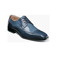 Stacy Adams Plaza Modified Cap Toe Oxford Shoes Leather Blue Multi 25608-460