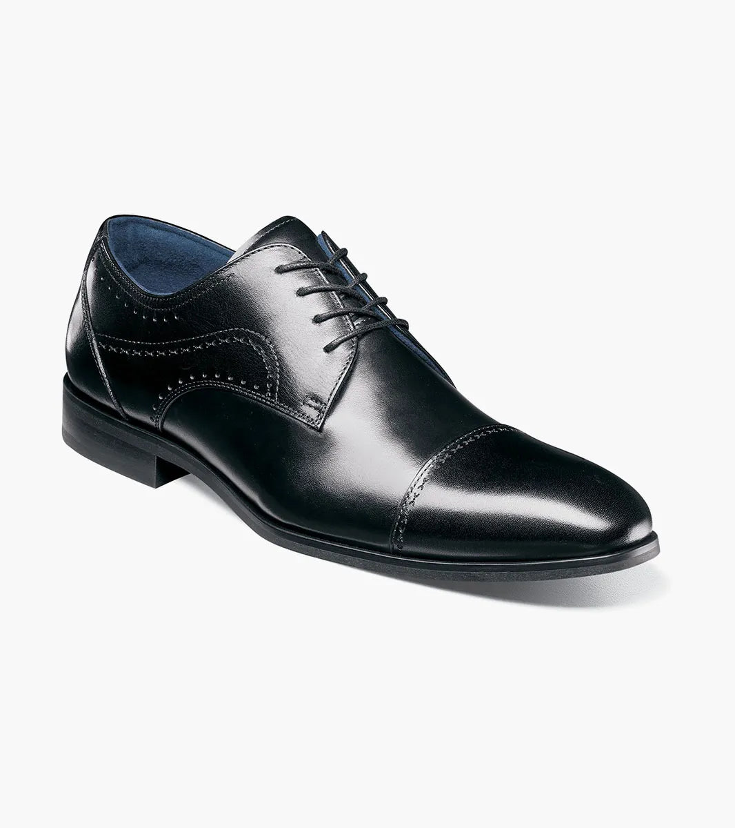 Stacy Adams Bryant Cap Toe Oxford Shoes Leather Black 25634-001