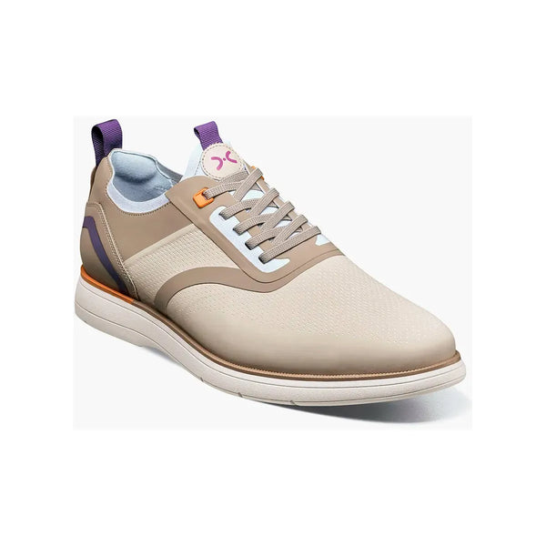 Stacy Adams Everidge Plain Toe Sneaker Comfortable Cream Multi 25689-130