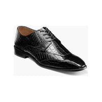 Stacy Adams Tristano Modified Bike Toe Oxford Shoes Black 25694-001