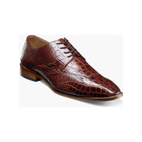 Stacy Adams Tristano Modified Bike Toe Oxford Shoes Cognac 25694-221