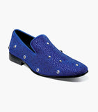 Stacy Adams Spangle Rhinestone Slip On Shoes Royal Blue 25699-432