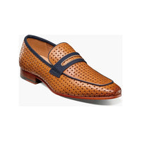Stacy Adams Winstead Moc Toe Saddle Slip On Summer Shoes Natural 25704-280