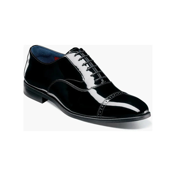 Stacy Adams Concorde II Cap Toe Oxford Tuxedo Shoes Black Patent 25721-004