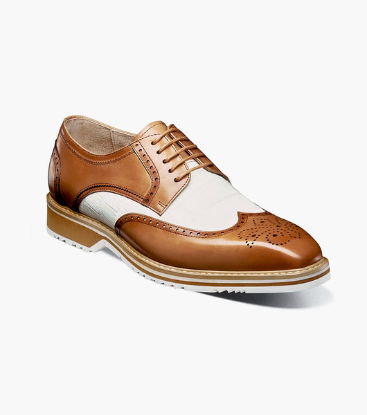 Stacy Adams Beaumont Wingtip Oxford Men's Shoes Natural Multi 25723-289