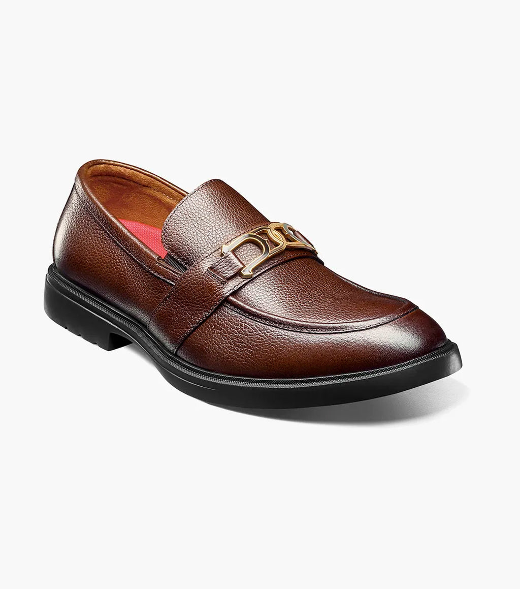 Stacy Adams Todridge Moc Toe Bit Slip On Shoes Brown Tumbled 25729-247