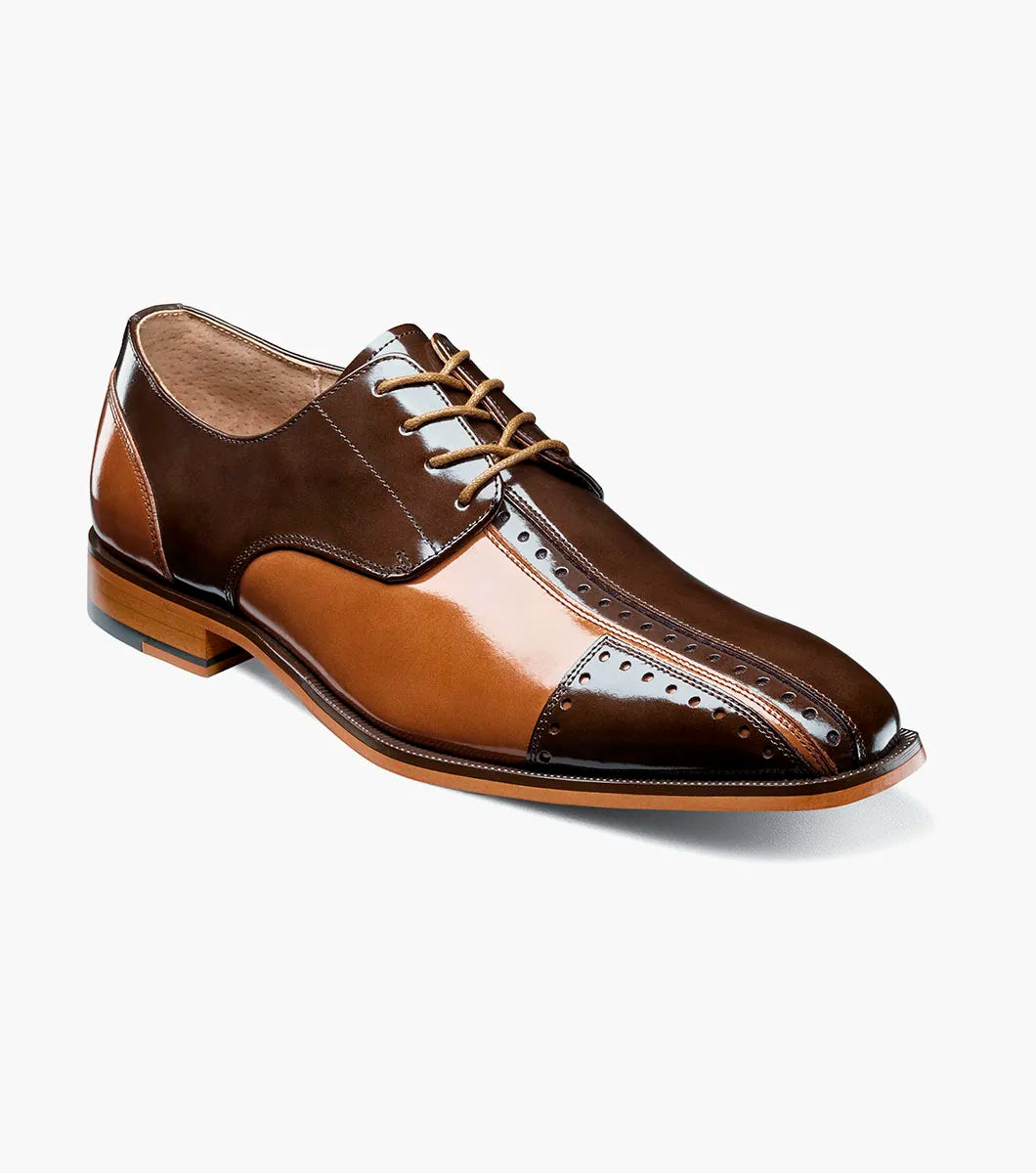 Stacy Adams Palmento Modified CapToe Oxford Dress Shoes Brown Multi 25740-249