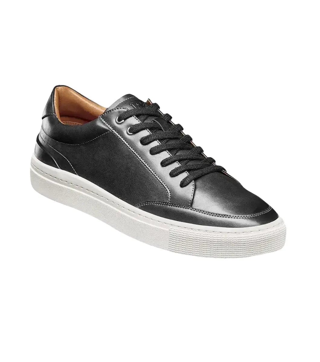 Stacy Adams Dorian Moc Toe Lace-Up Sneaker Black 25749-001