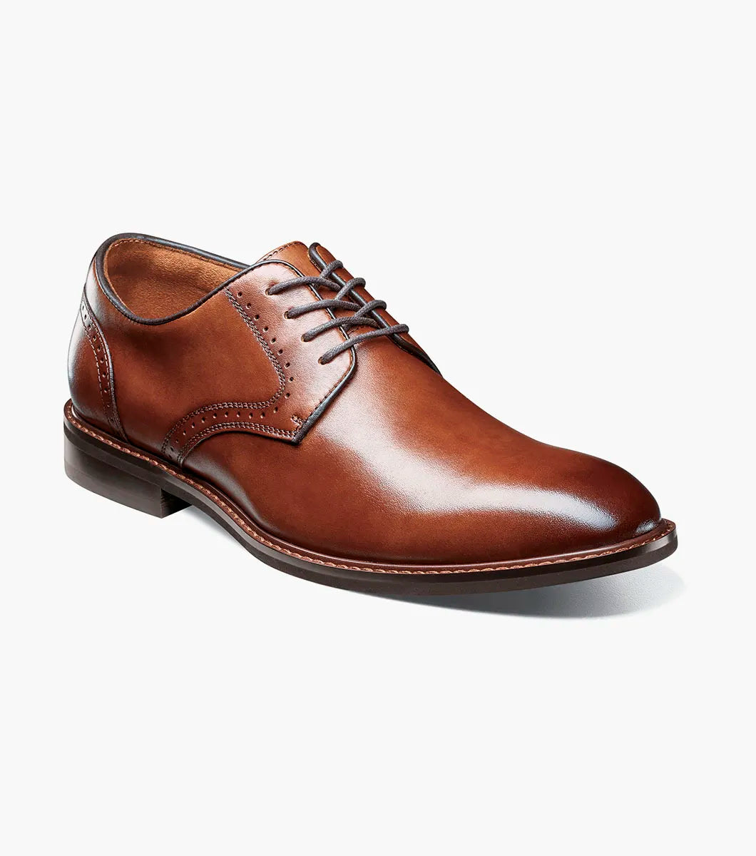 Stacy Adams Benson Plain Toe Oxford Dress Shoes Brandy Leather 25751-226