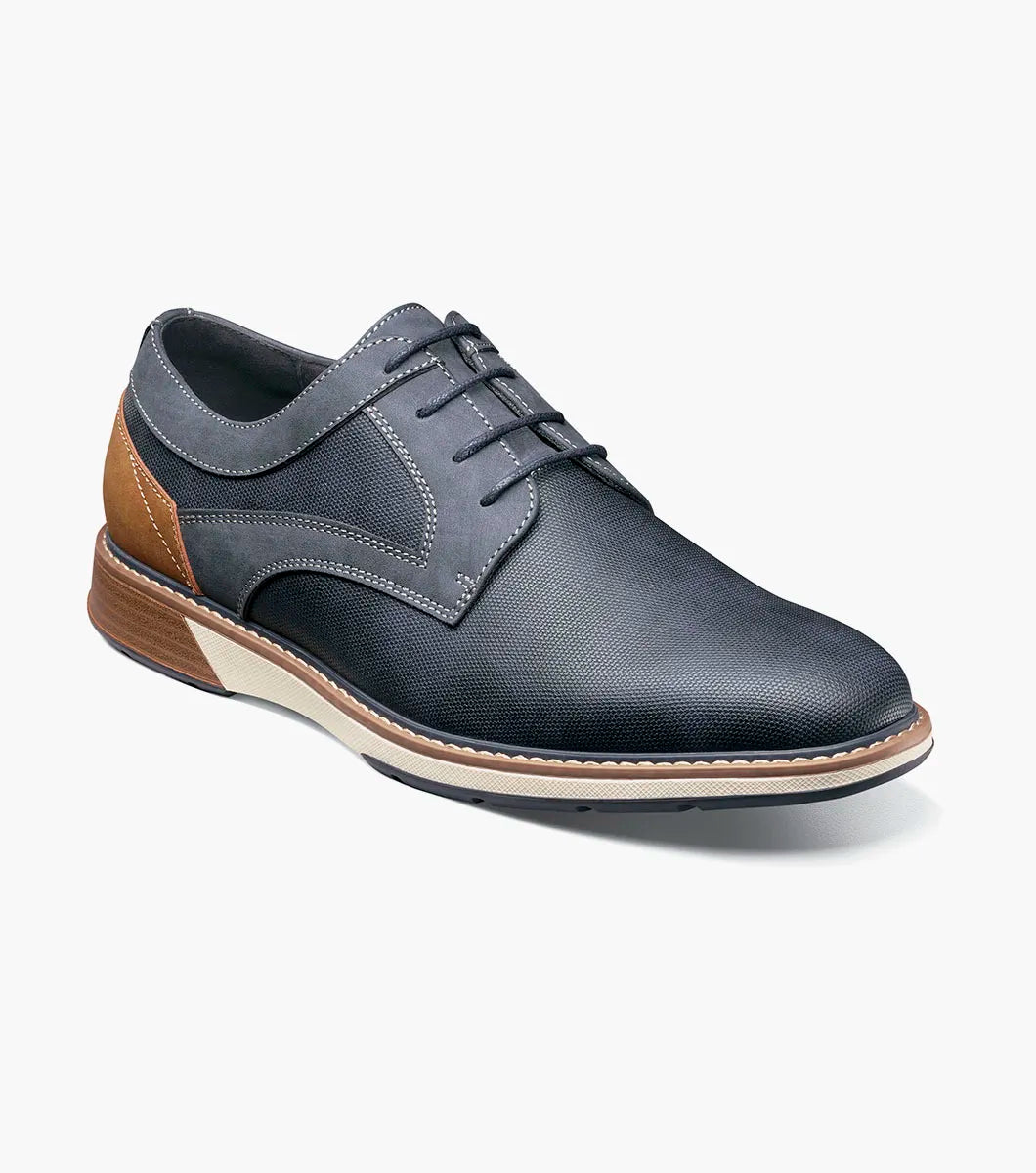 Stacy Adams Phineas Plain Toe Oxford Shoes Navy 25774-410
