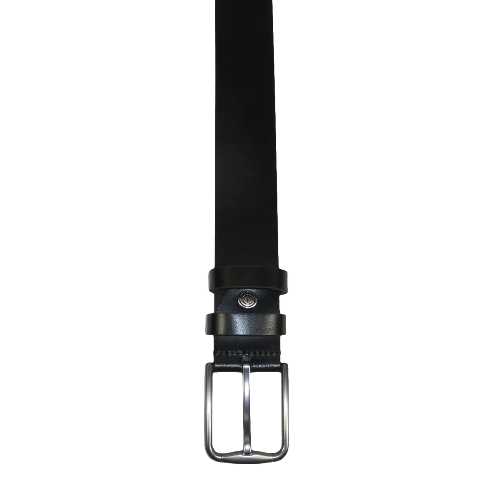 Men's Belt By PICCODER Turkey Genuine Leather Solid 3000 Black