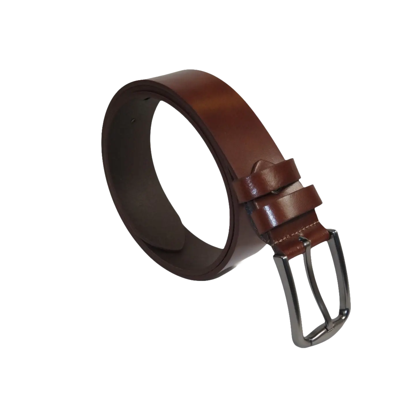 Men's Belt By PICCODER Turkey Genuine Leather Solid 3000 Brown