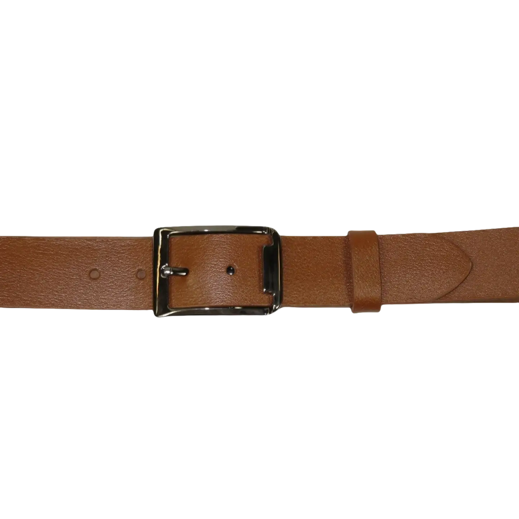 Men's Belt By PICCODER Turkey Genuine Leather Solid 3000 Tan