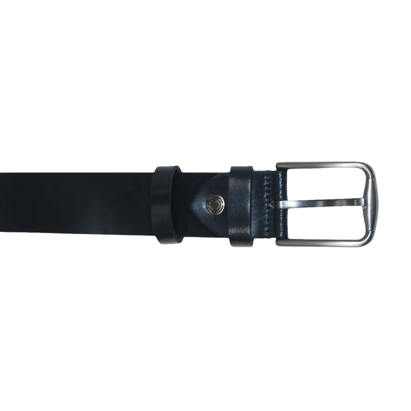 Men's Belt By PICCODER Turkey Genuine Leather Solid 3000 Navy Blue