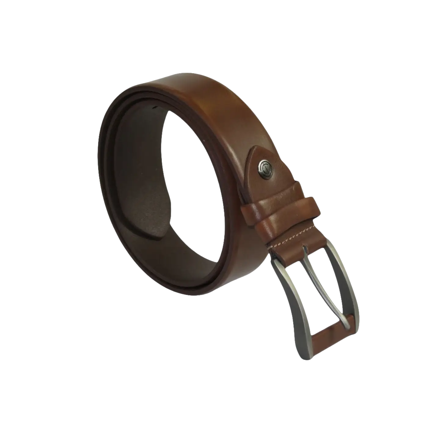 Men's Belt By PICCODER Turkey Genuine Leather Solid 3100 Brown
