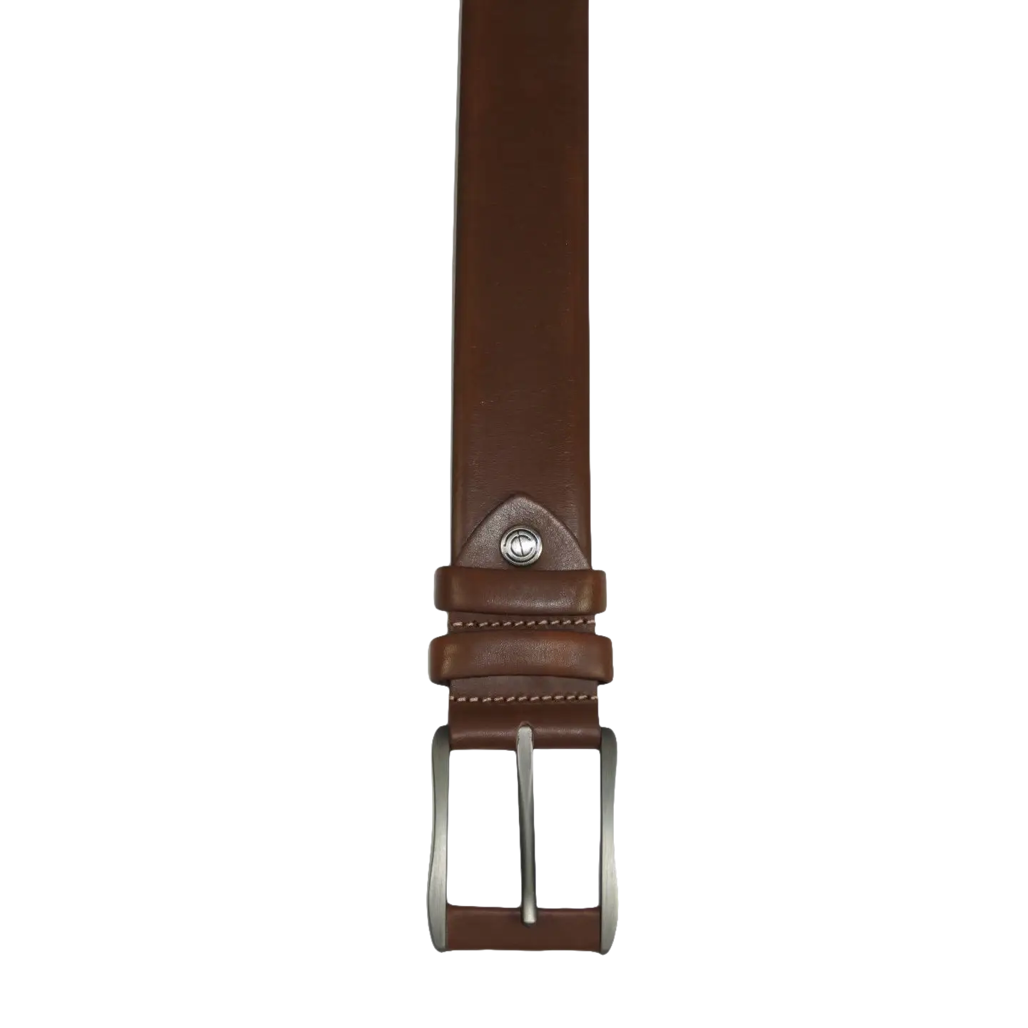 Men's Belt By PICCODER Turkey Genuine Leather Solid 3100 Brown