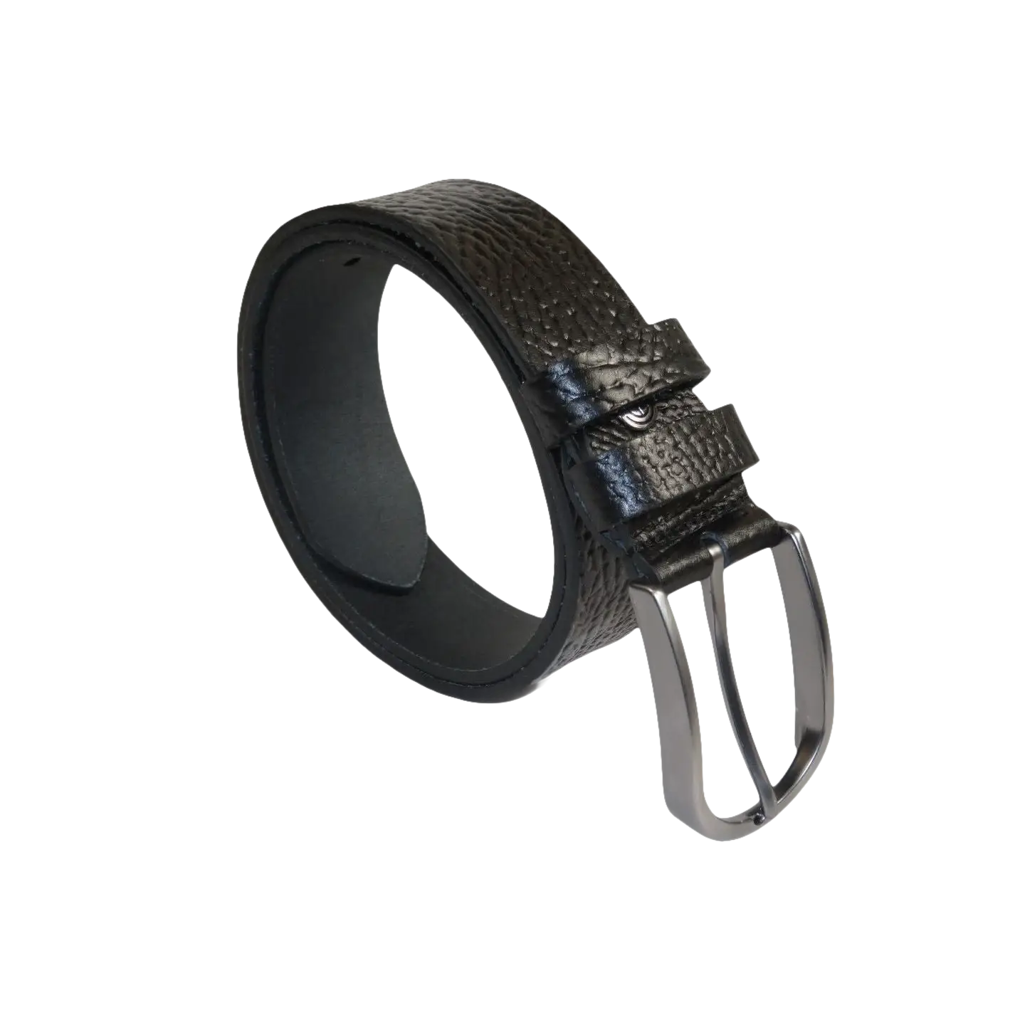 Men's Belt By PICCODER Turkey Genuine Leather Textured 3900 Black