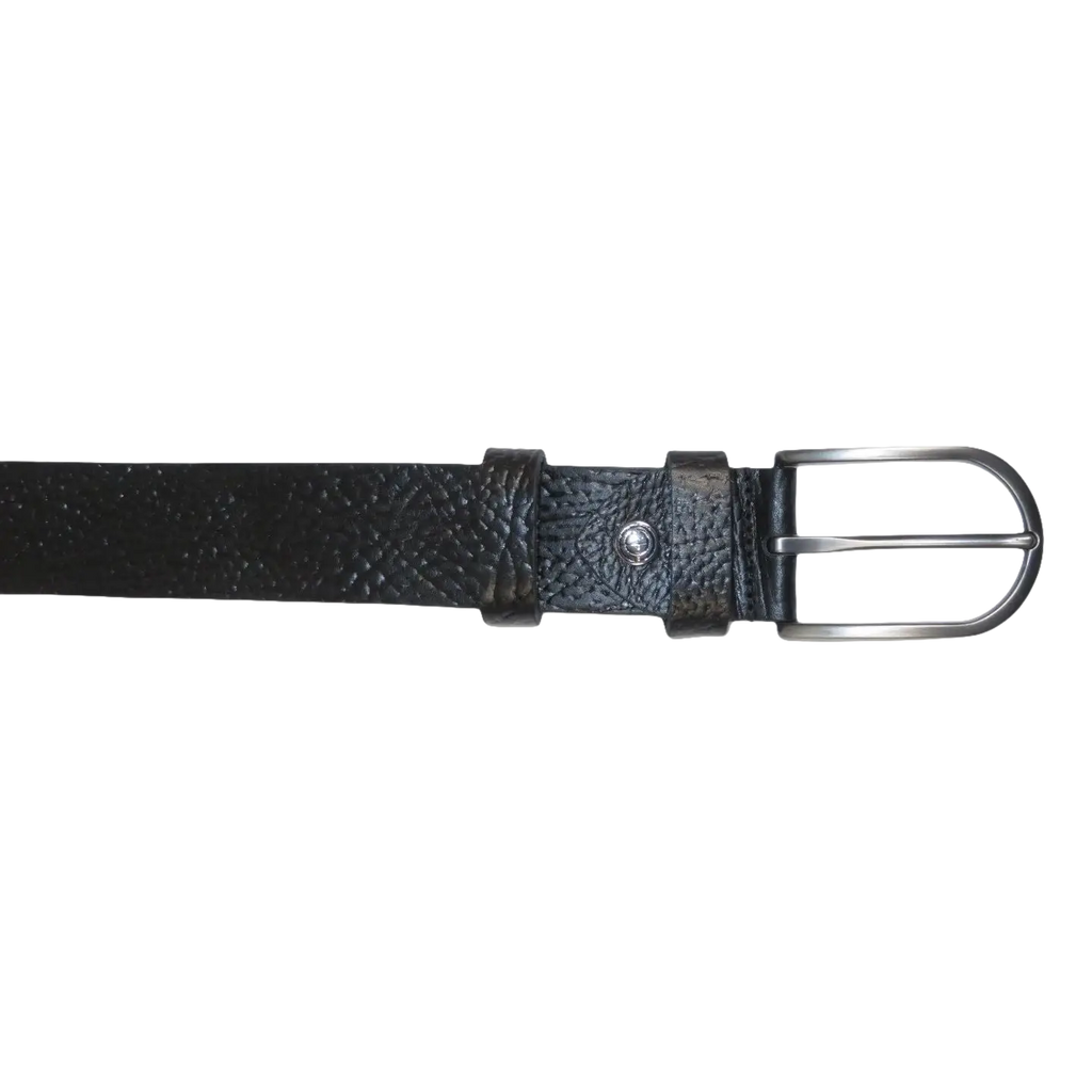 Men's Belt By PICCODER Turkey Genuine Leather Textured 3900 Black