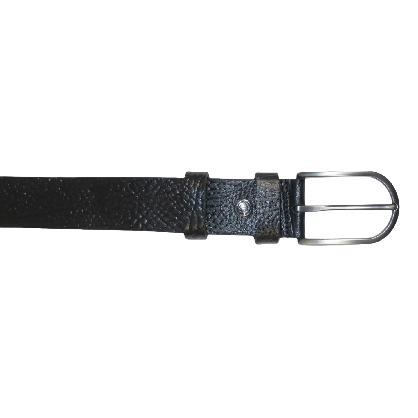Men's Belt By PICCODER Turkey Genuine Leather Textured 3900 Black