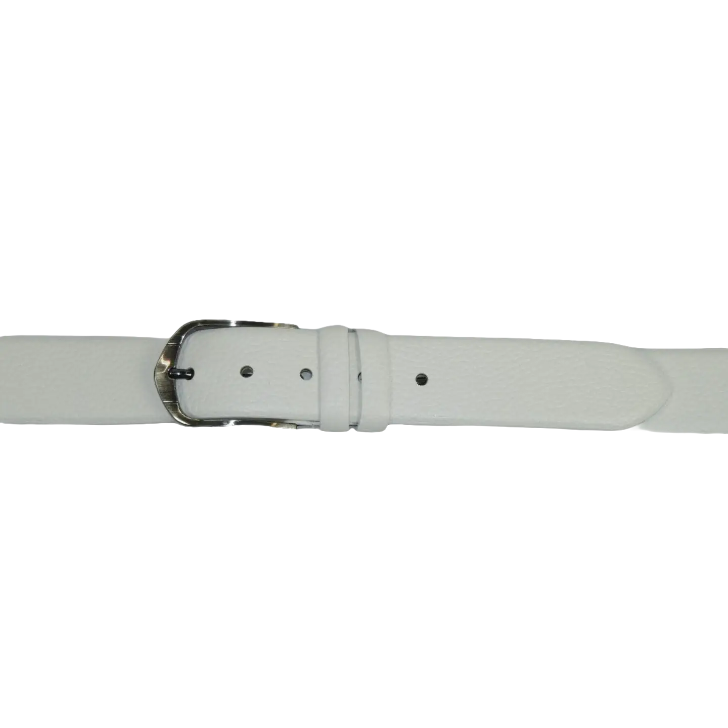 Men's Belt By PICCODER Turkey Genuine Leather Textured 3900 White