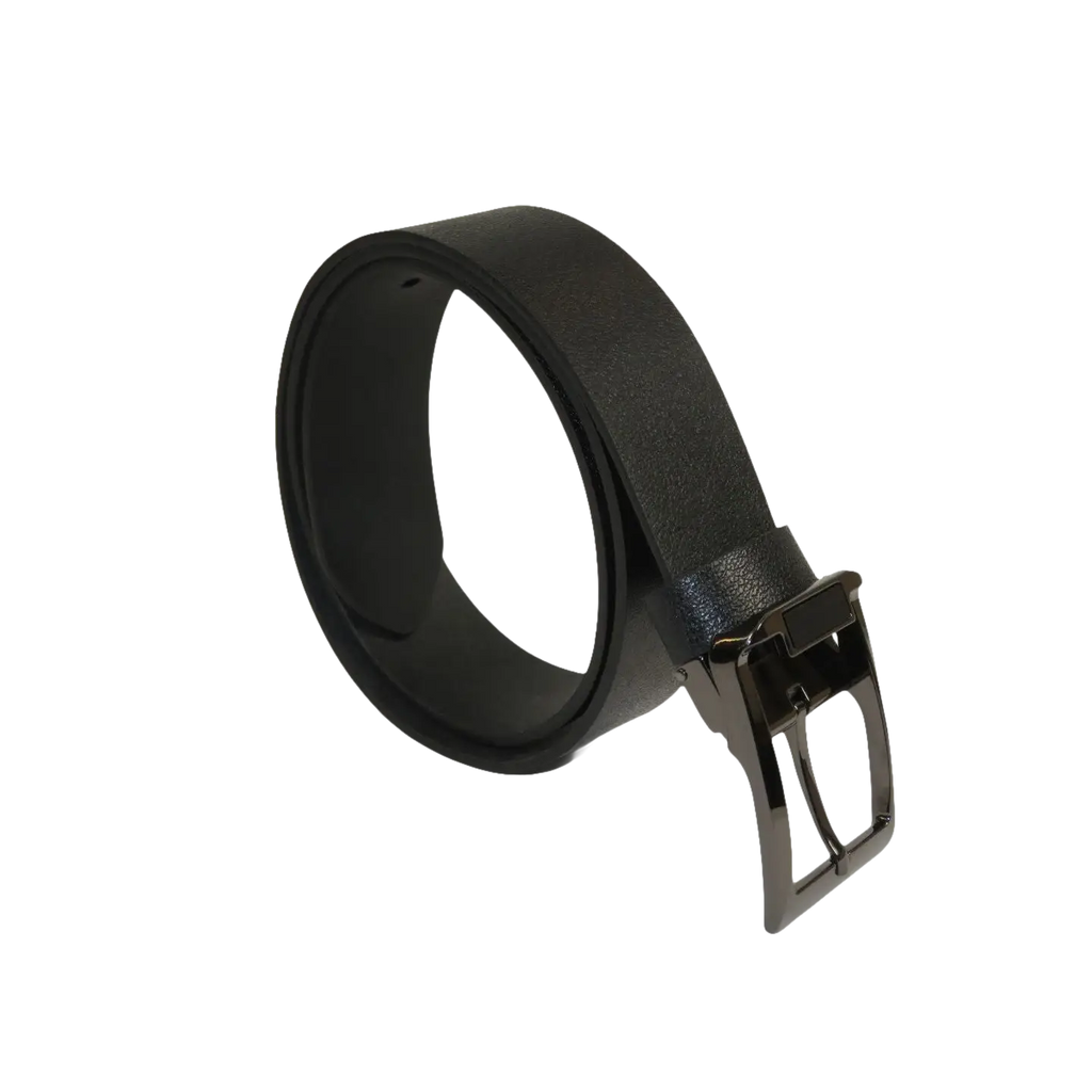 Men's Belt By PICCODER Turkey Genuine Leather Textured 3913 Black