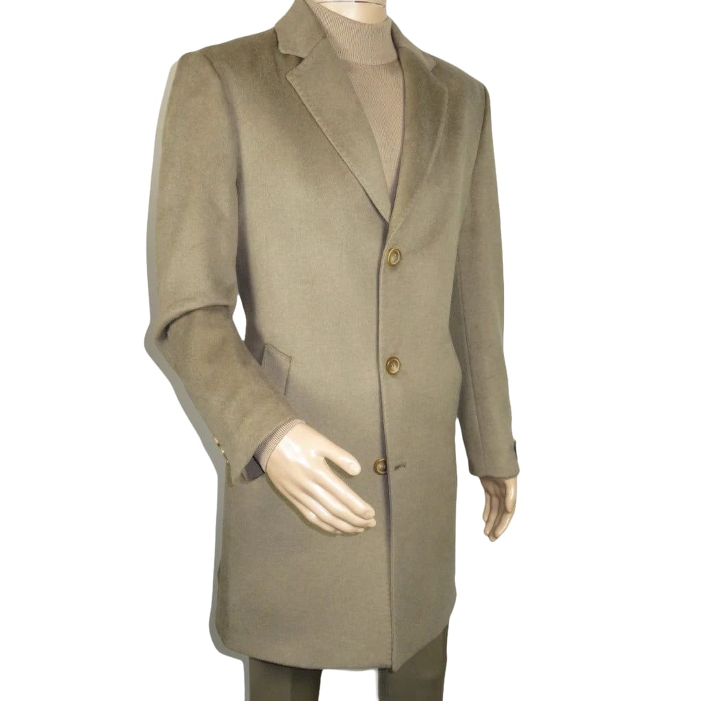Men's CASILA Turkey Top Winter Coat Wool, Cashmere Blend 403140-09 Khaki