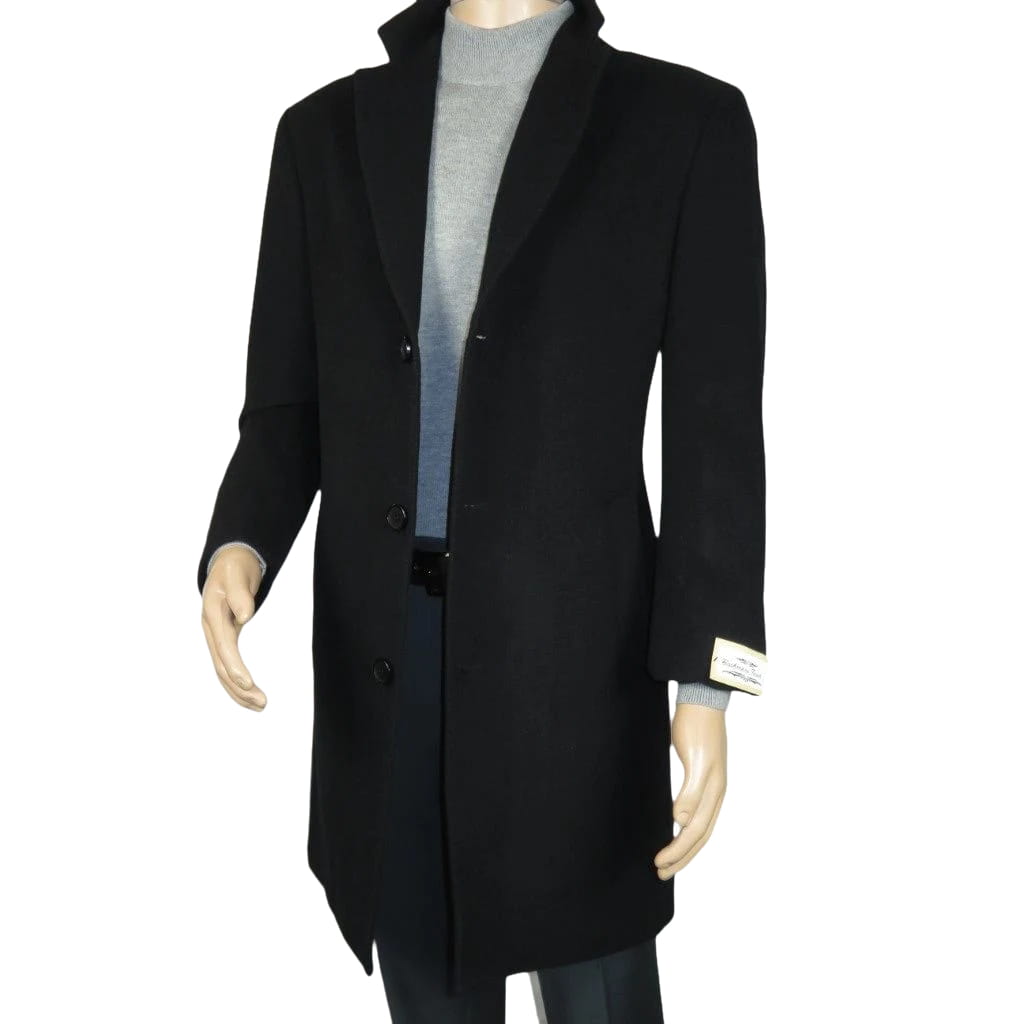 Men's CASILA Turkey Top Winter Coat Wool, Cashmere Blend 403140-13 Black