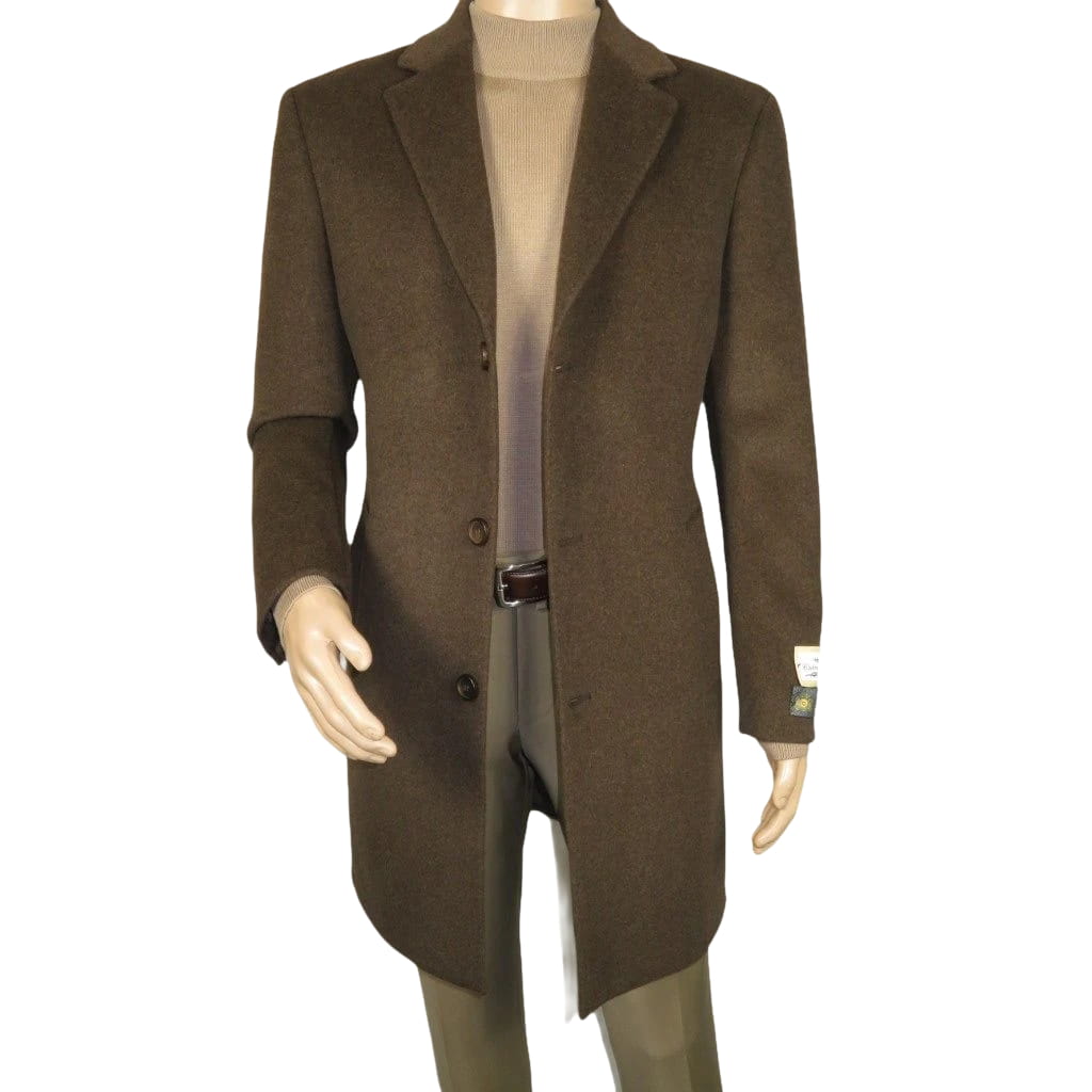 Men's CASILA Turkey Top Winter Coat Wool, Cashmere Blend 403140-18 Brown
