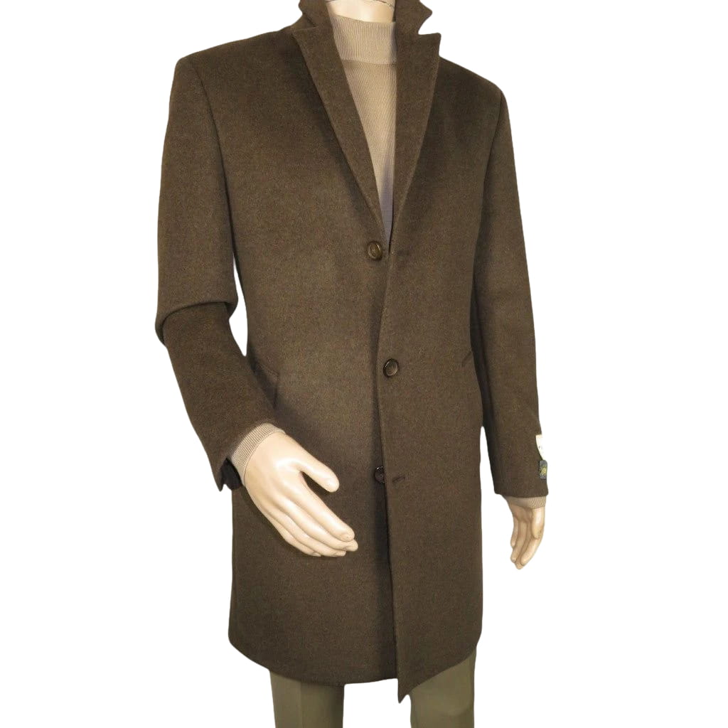 Men's CASILA Turkey Top Winter Coat Wool, Cashmere Blend 403140-18 Brown