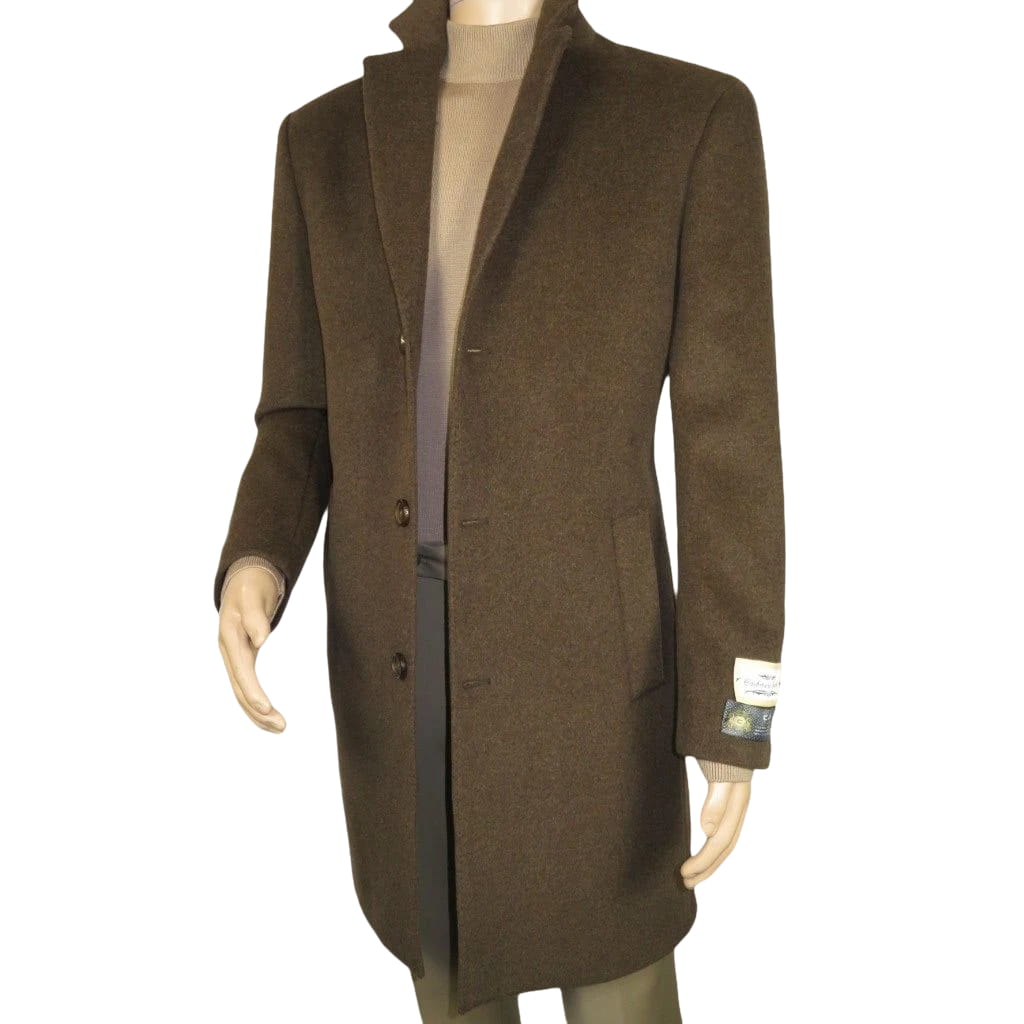 Men's CASILA Turkey Top Winter Coat Wool, Cashmere Blend 403140-18 Brown