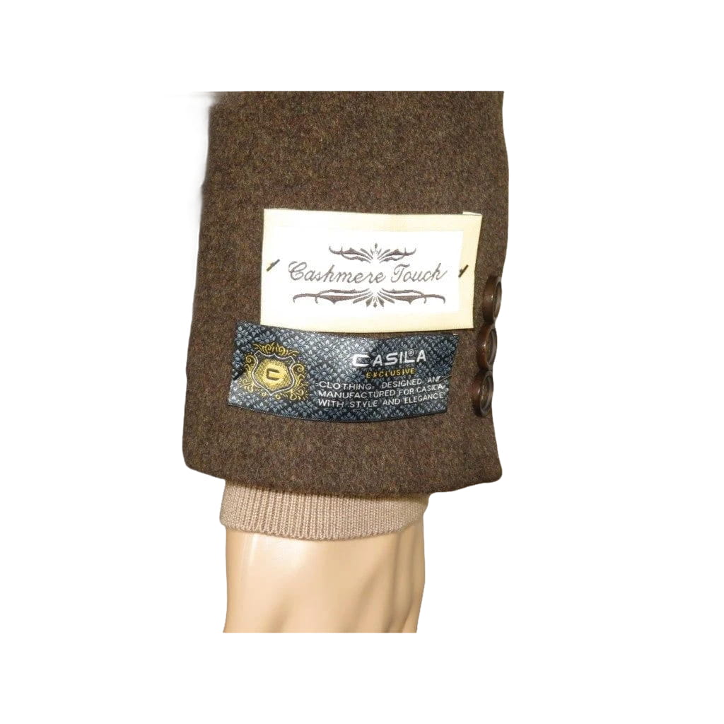 Men's CASILA Turkey Top Winter Coat Wool, Cashmere Blend 403140-18 Brown