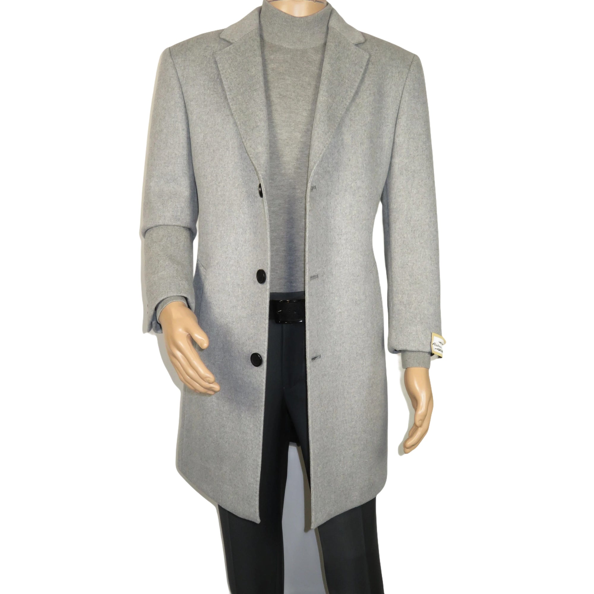 Men's CASILA Turkey Top Winter Coat Wool, Cashmere Blend 403140-26 Silver Gray