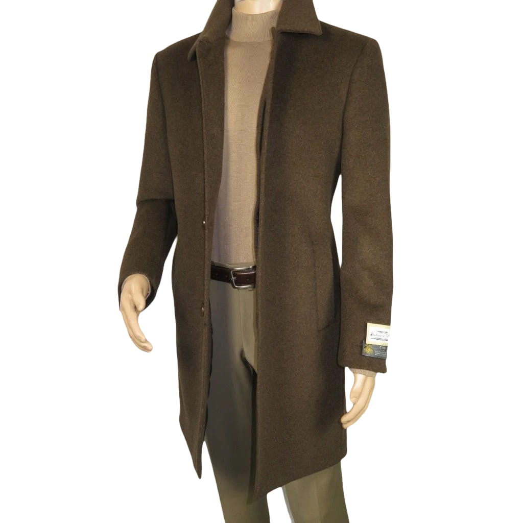 Men's CASILA Turkey Top Winter Coat Wool, Cashmere Blend 403230-19 Brown