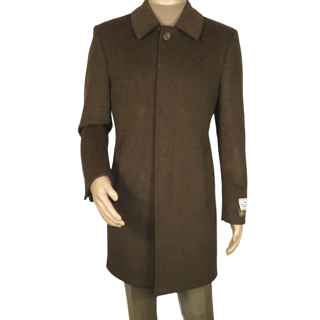 Men's CASILA Turkey Top Winter Coat Wool, Cashmere Blend 403230-19 Brown