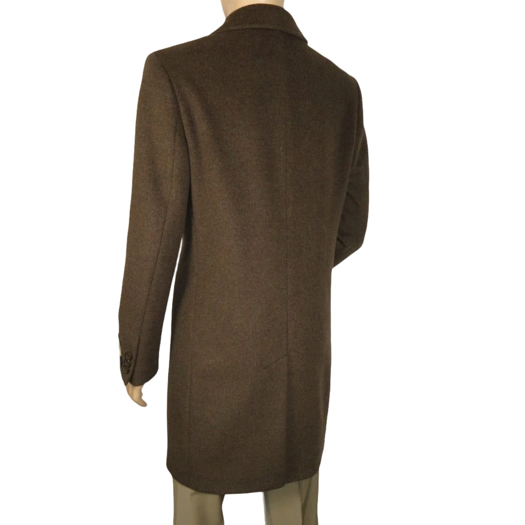 Men's CASILA Turkey Top Winter Coat Wool, Cashmere Blend 403230-19 Brown