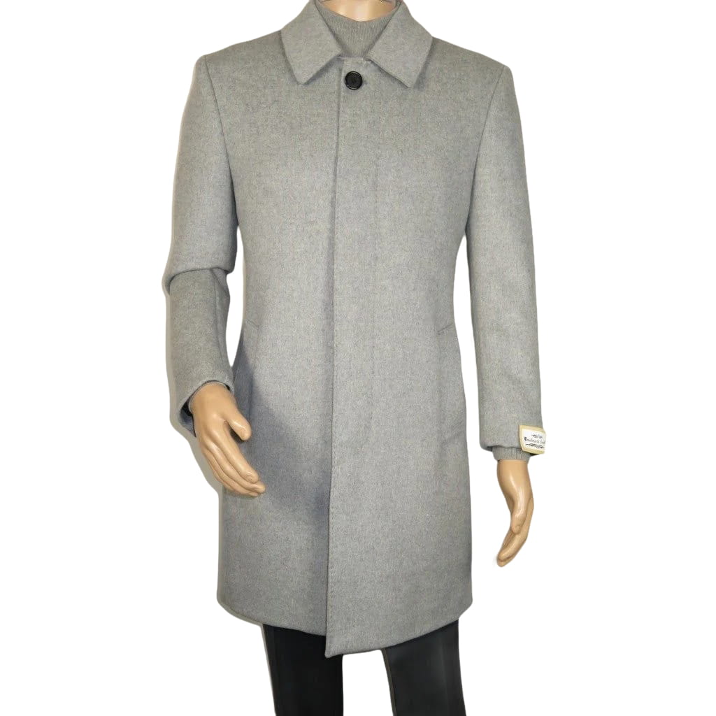 Men's CASILA Turkey Top Winter Coat Wool, Cashmere Blend 403230-23 Silver
