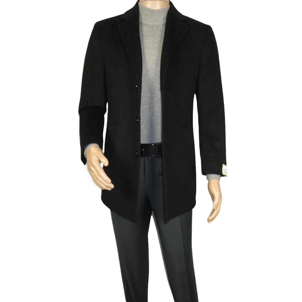 Men's CASILA Turkey Top Winter Car Coat Wool, Cashmere 403740-01 Black