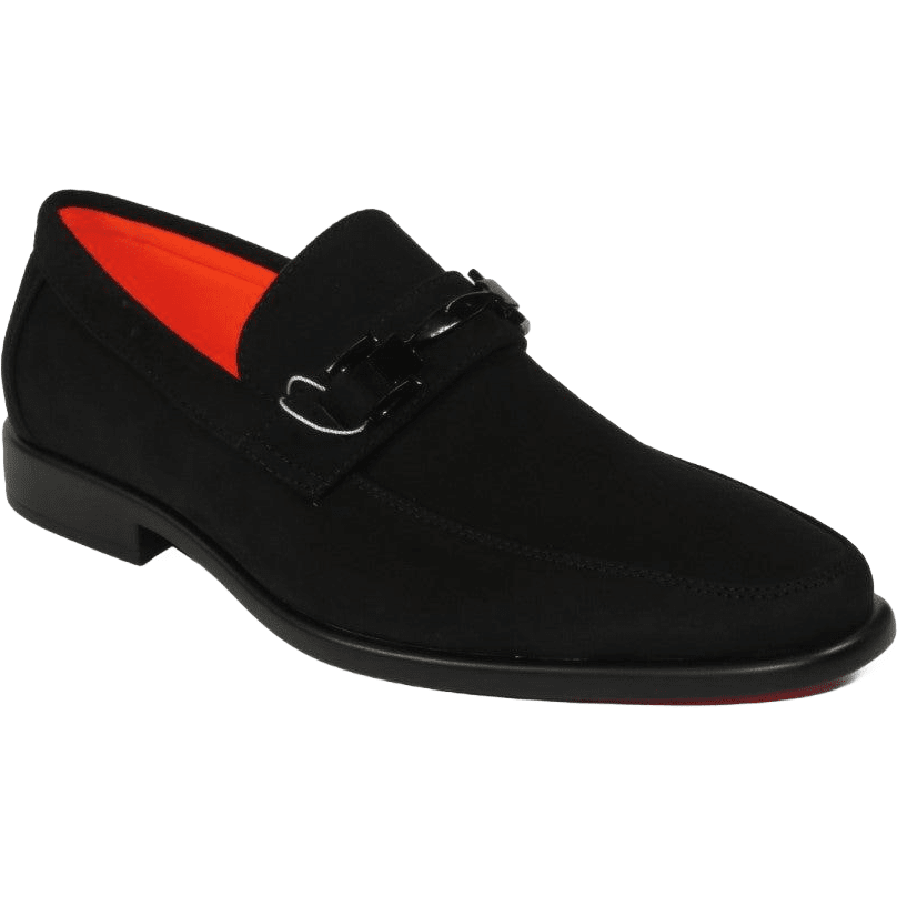 Men's TAYNO Shoes The Caprio S TAYNO Suede Bit Loafer Black Suede