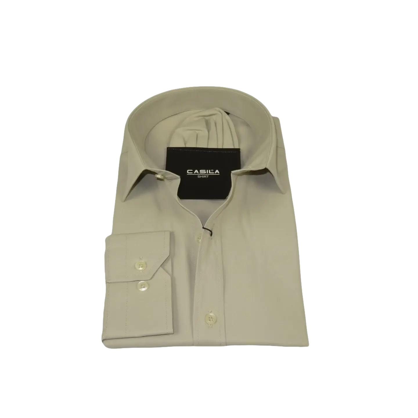 Men's Shirt, Hankie CASILA Turkey Cotton Blend Long Sleeves 501480-06 Solid Sage