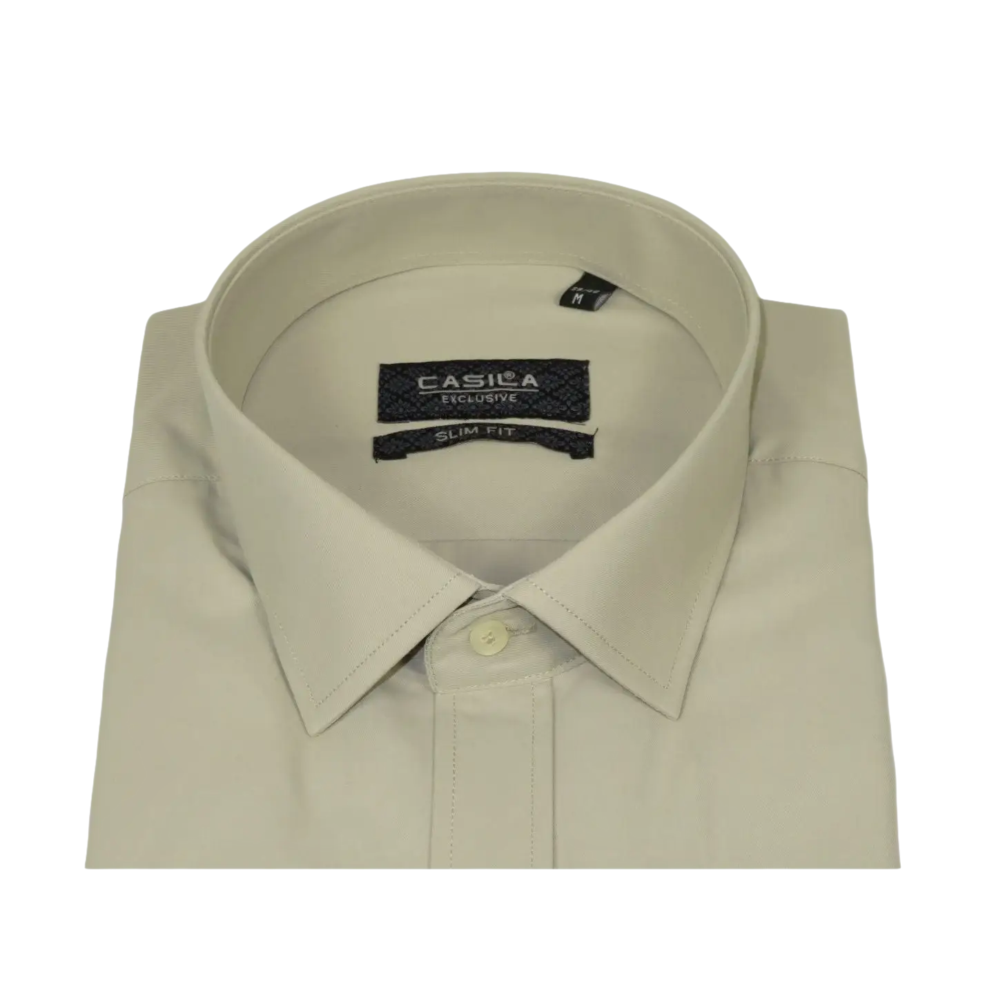 Men's Shirt, Hankie CASILA Turkey Cotton Blend Long Sleeves 501480-06 Solid Sage
