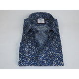 Men's Shirt By CASILA Turkey Cotton Blend Long Sleeves 501570-07 Blue