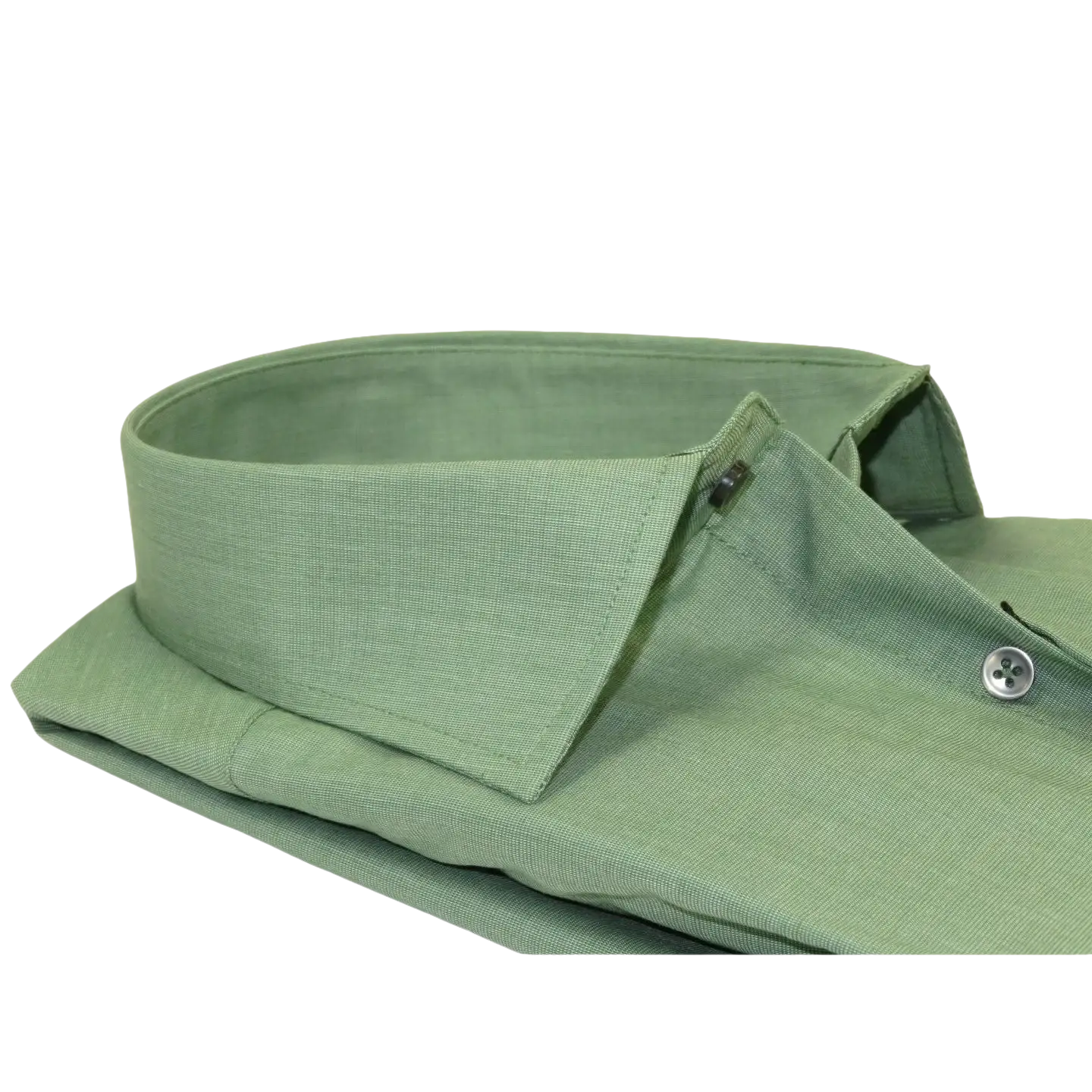 Mens Shirt Hankie CASILA Turkey Cotton Blend Long Sleeves 501770-07 Solid Green