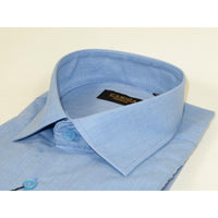 Men's Shirt Hankie CASILA Turkey Cotton Blend Long Sleeves 501770-15 Blue