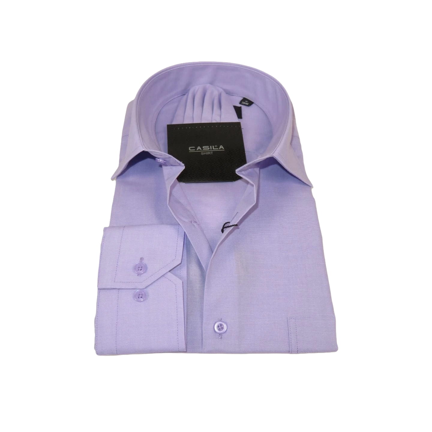 Men's Shirt Hankie CASILA Turkey Cotton Blend 501770-24 Lavender Oxford Texture
