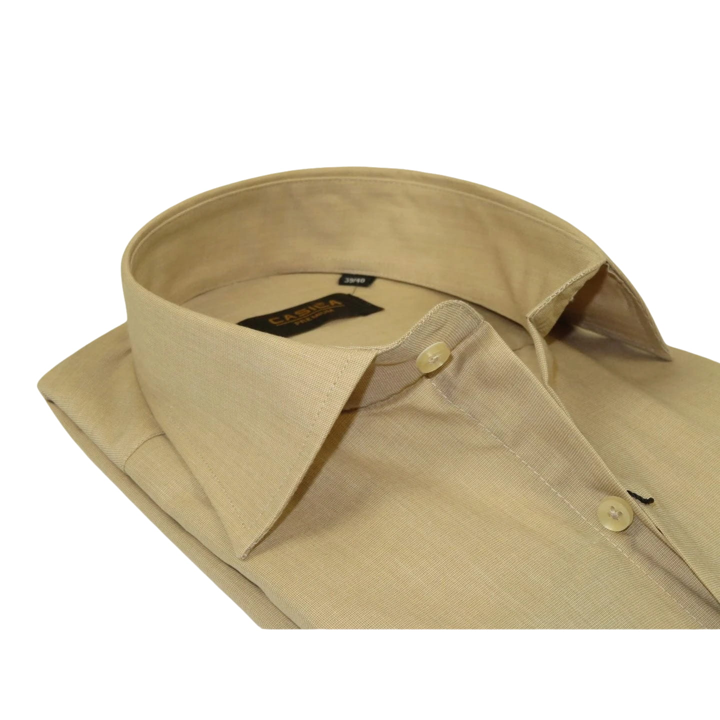 Men's Shirt Hankie CASILA Turkey Cotton Blend 501770-29 Tan Oxford Texture
