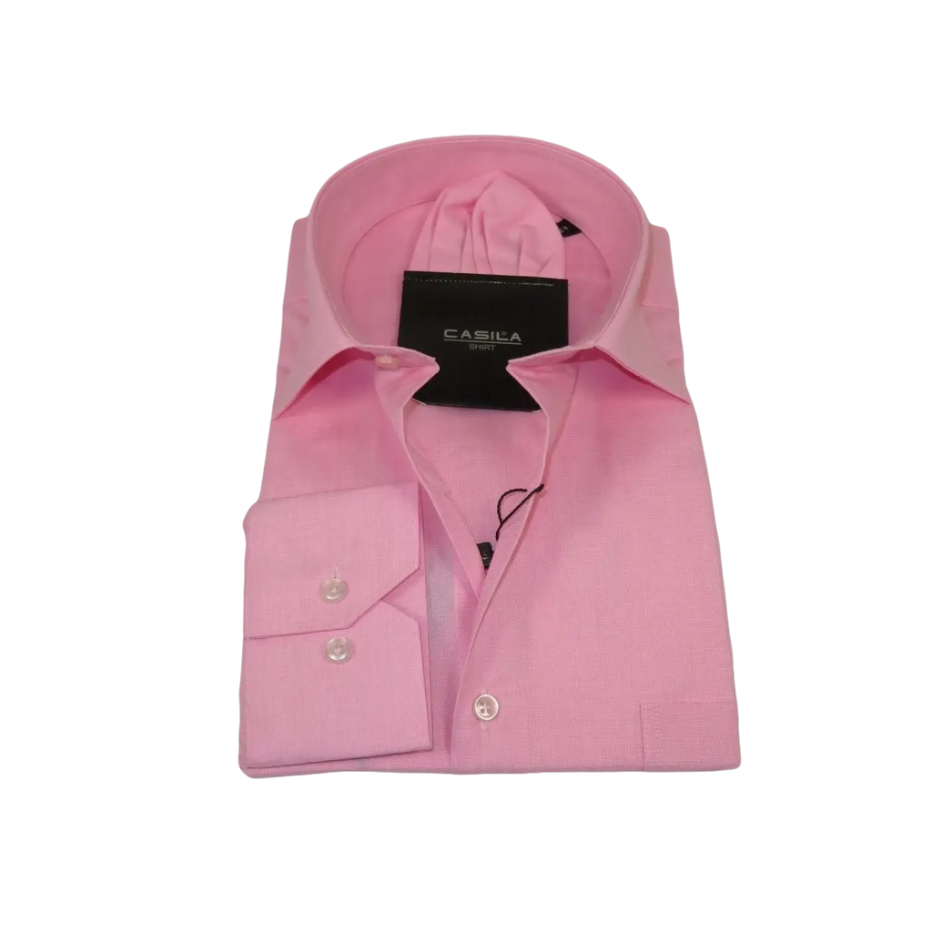 Men's Shirt Hankie CASILA Turkey Cotton Blend Long Sleeves 501770-35 Pink Oxford
