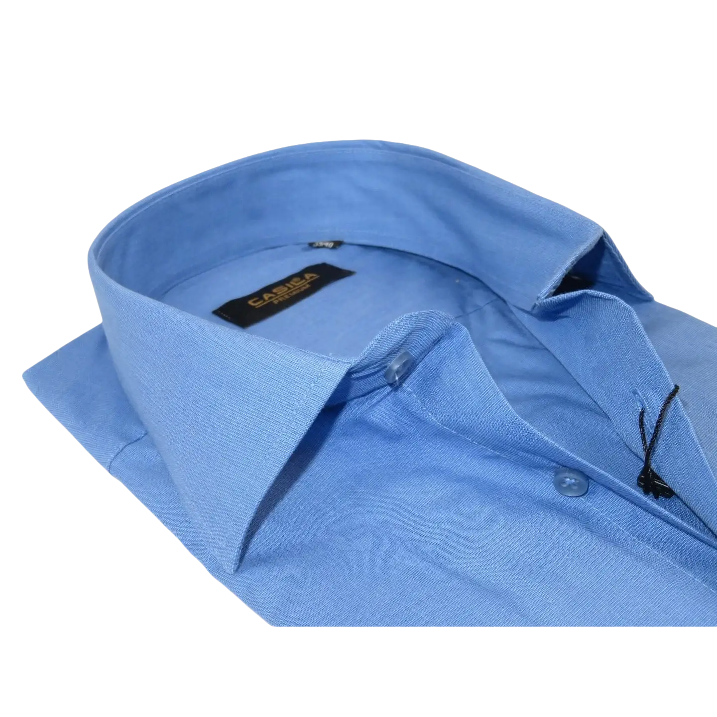 Men's Shirt Hankie CASILA Turkey Cotton Blend Long Sleeves 501770-46 Blue Oxford